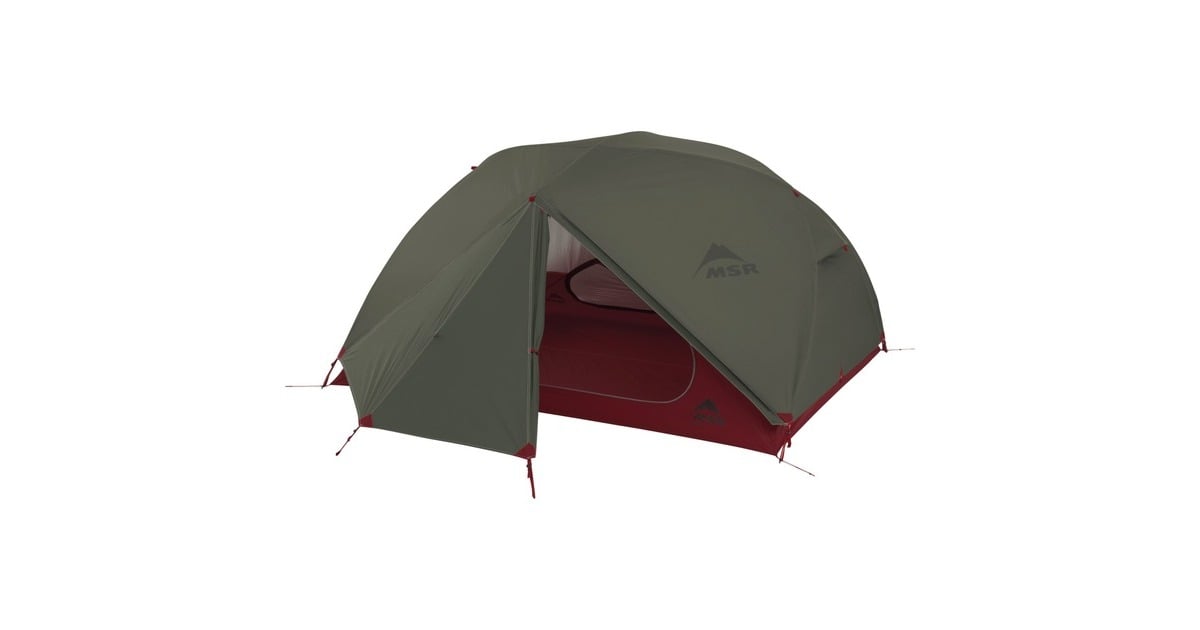 MSRElixir 3 Backpacking Tent  (Olijfgroen/rood)