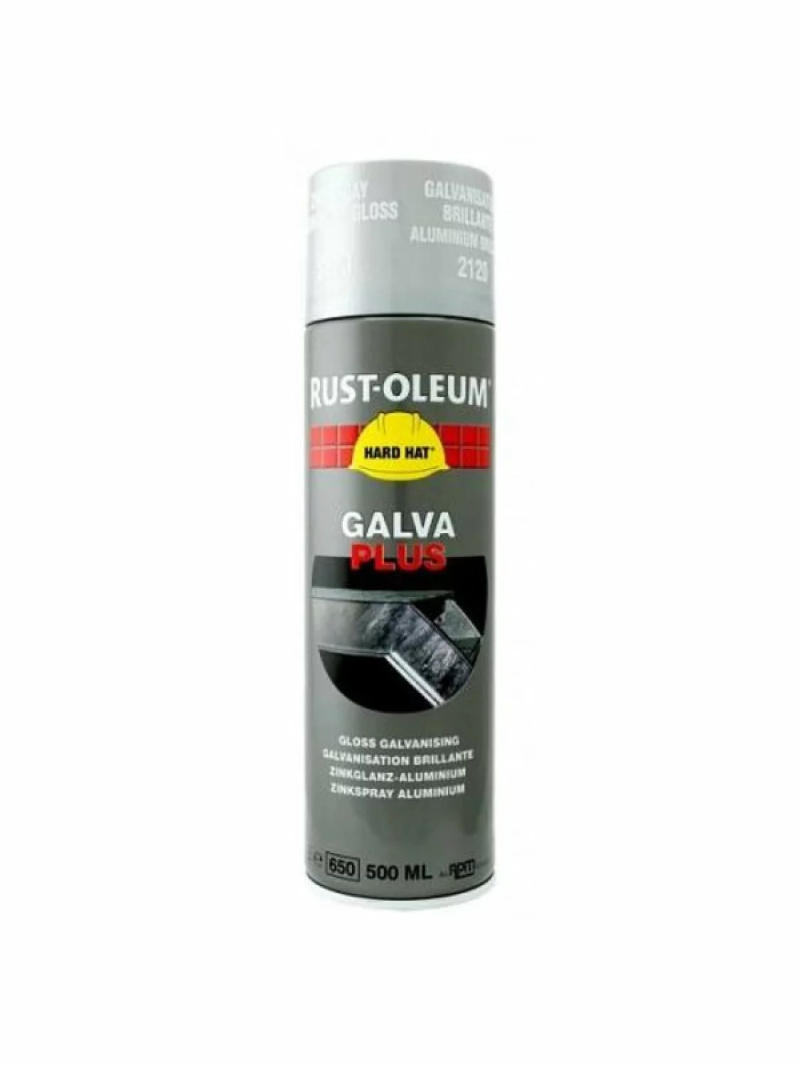 Rust-Oleum Hard Hat Galva-Plus - fonkelend aluminium - 0,5L