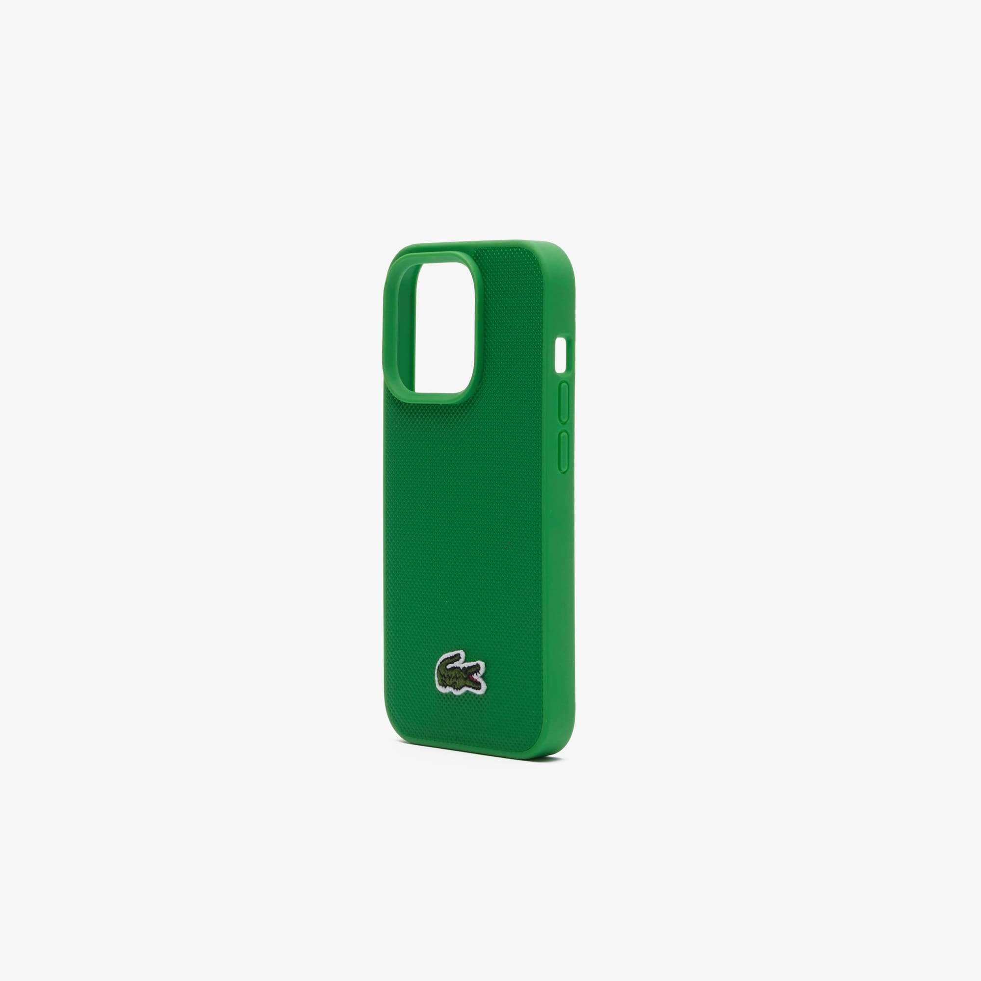 Coque iPhone 15 Pro effet petit piqué Coques iPhone - Vert - Lacoste - Unisex
