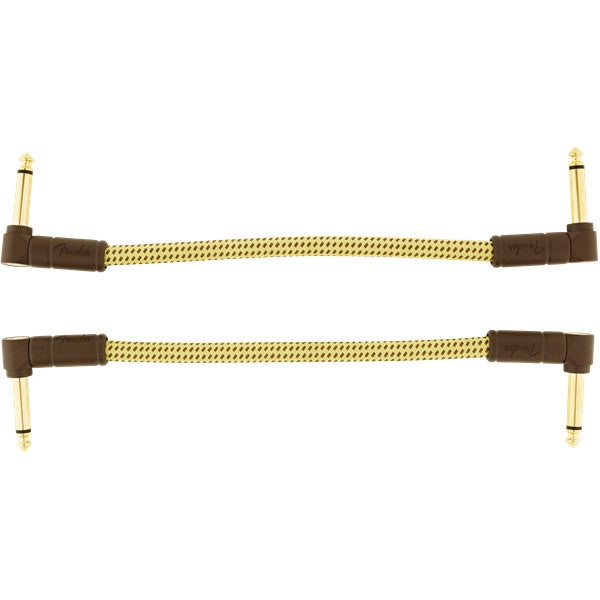Fender Deluxe Gold Tweed patchkabels 15 cm (2 stuks)