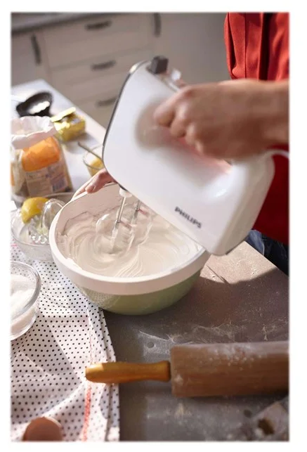 Philips - Viva Collection Mixer - White & Grey (HR3740/10)