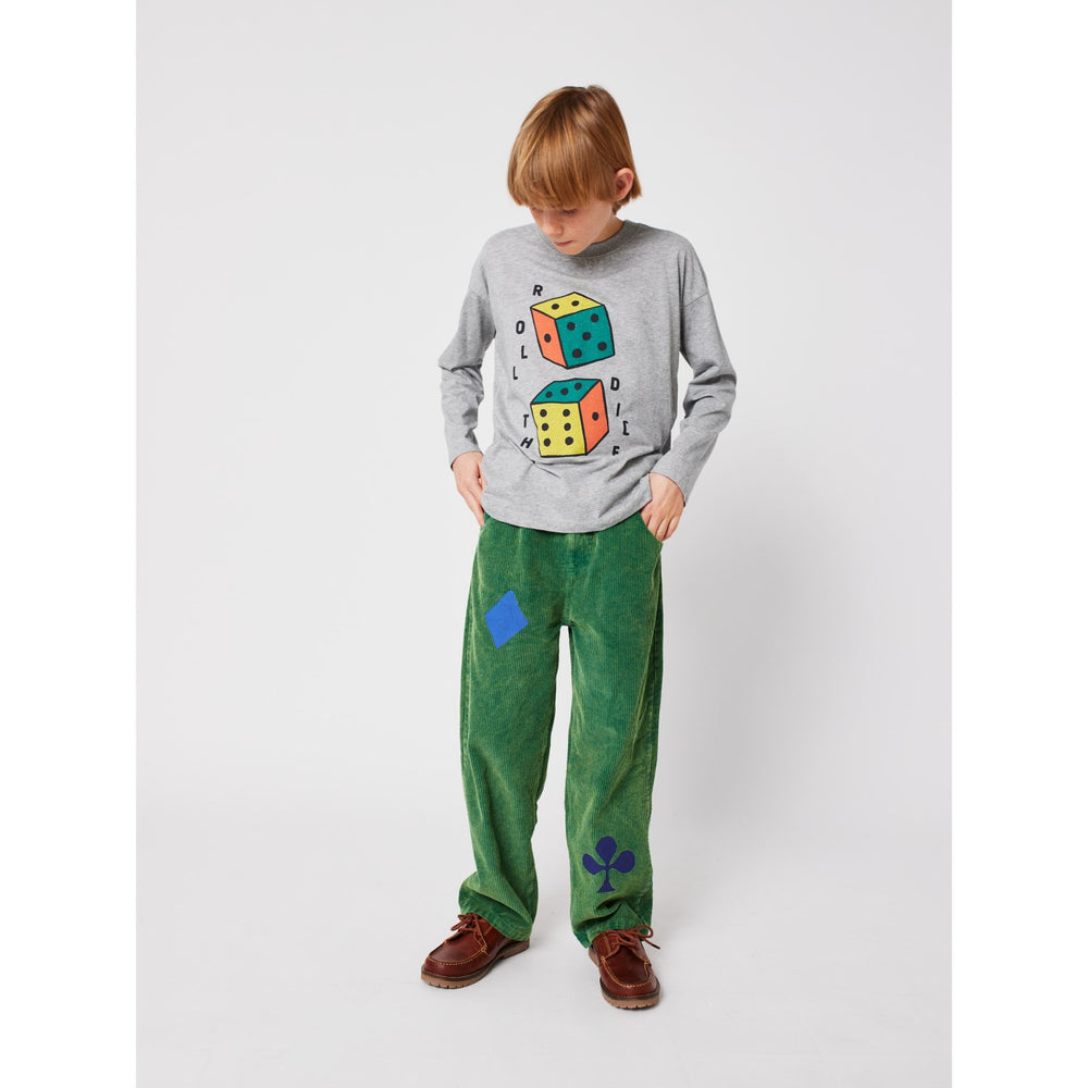 Køb Bobo Choses Heather Grey Roll The Dice Bluse