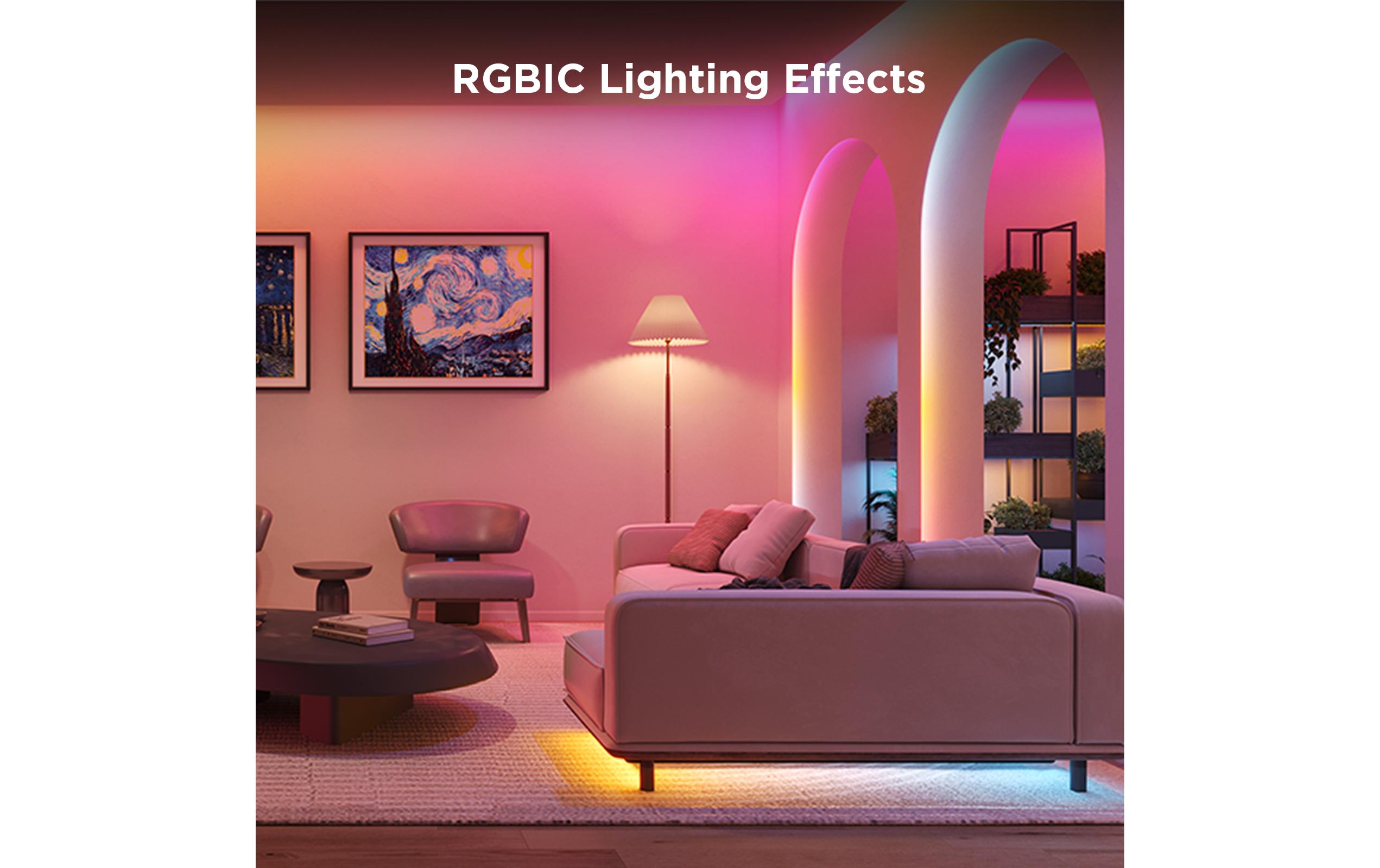 LED-Leuchtstreifen, 3m, Matter, WiFi, BT, RGBICLED-Leuchtstreifen