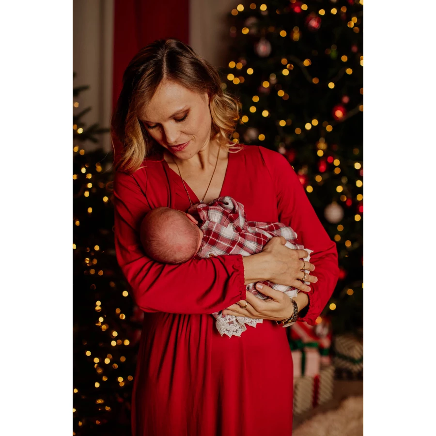 Cool Mama Umstands- und Stillkleid 2 in 1 Bordeaux