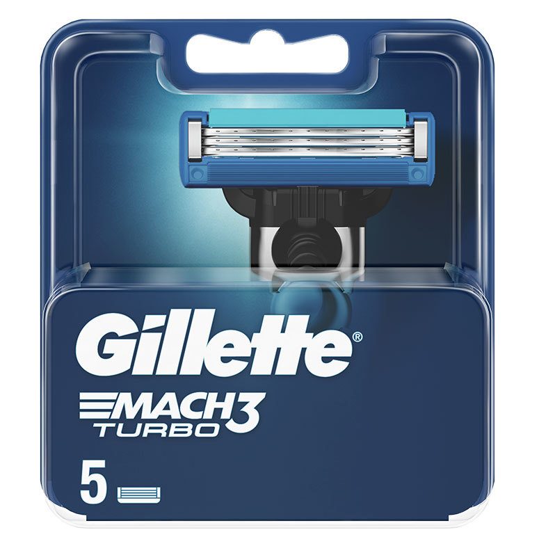Gillette Mach3 Turbo Men’s Razor Blade Refills 5pcs