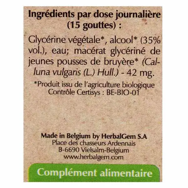 Concentrado de urze orgânica Herbalgem (macerado) 30ml