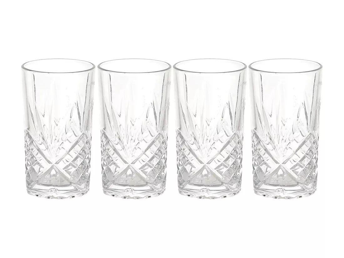 Lot de 4 verres à cocktails 35 cl collection CADIX transparents