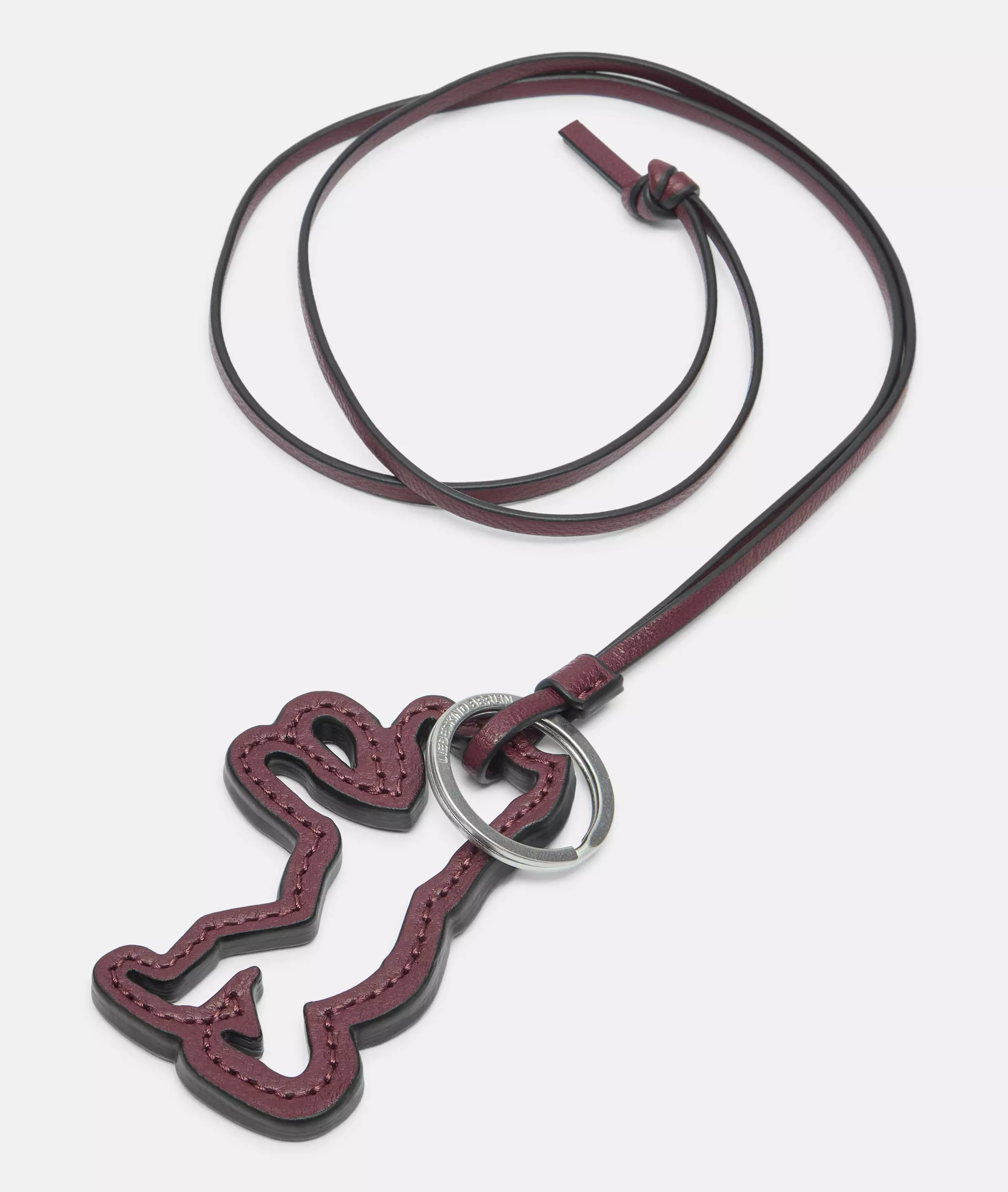 BEAR-LIN Keyring Key chain with a long leather strap