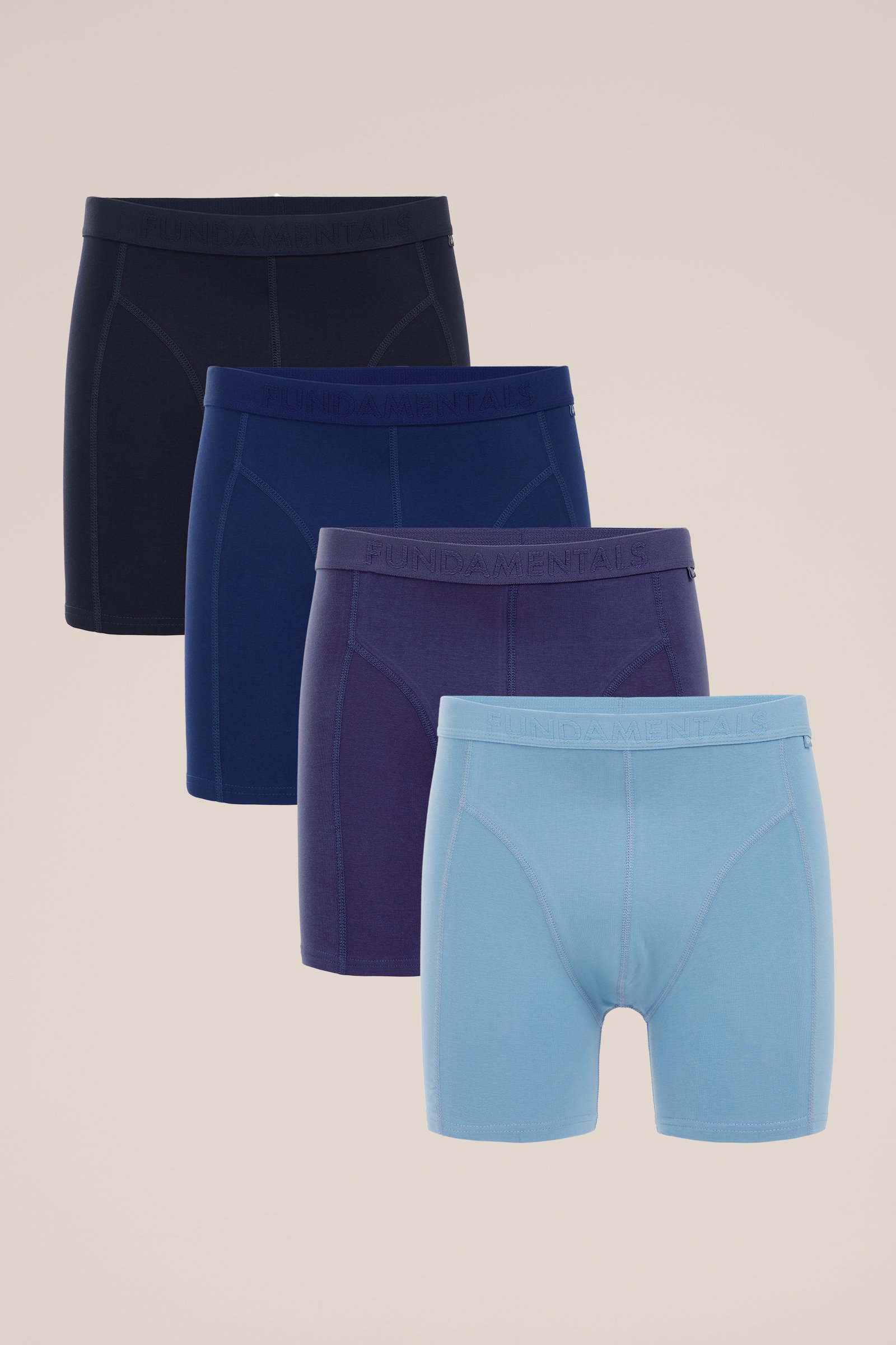 boxershort, 4-pack WE Fashion Donkerblauw