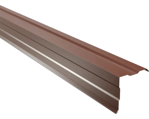 PRECIT gegolfde gevelbeplating voor trapeziumplaat, roodbruin RAL 8012, 1000 mm x 115 mm x 115 mm x 0,5 mm