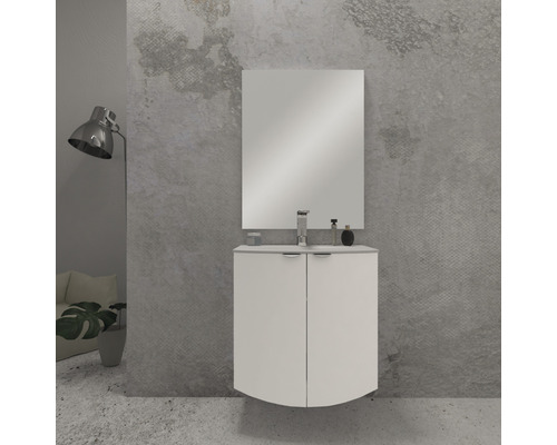 Badkamermeubel Baden Haus Onda BxHxD 69 x 70 x 51 cm Frontkleur wit mat mat