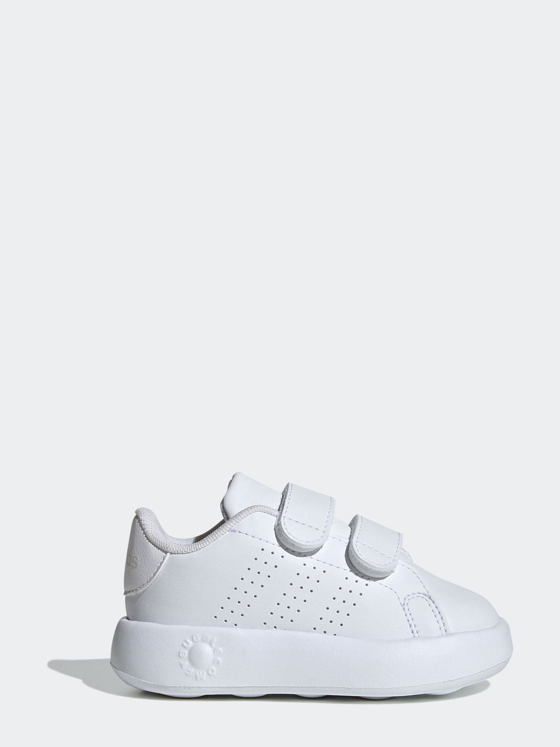 Wit - adidas Advantage Hook and Loop Infant Trainers