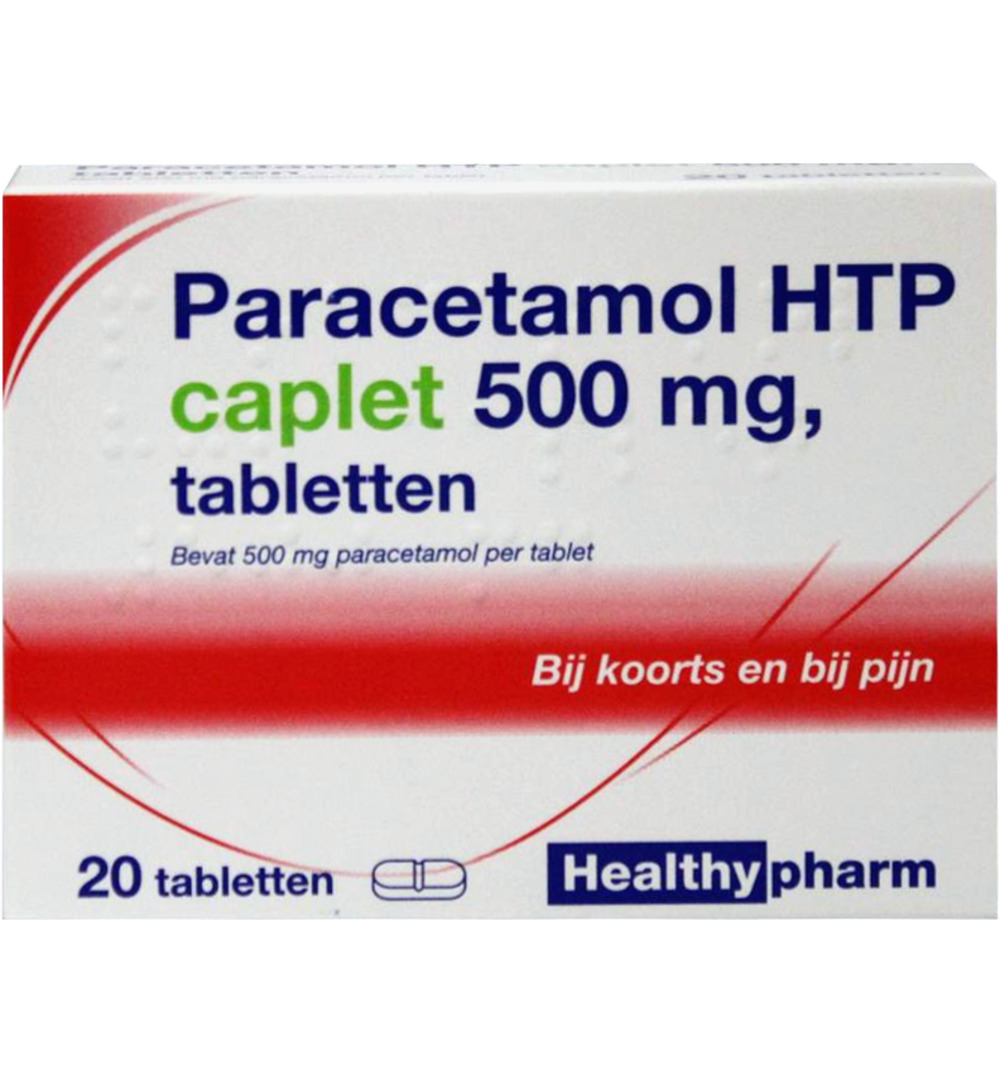 Healthypharm Paracetamol Caplet 500 (20 tabletten)
