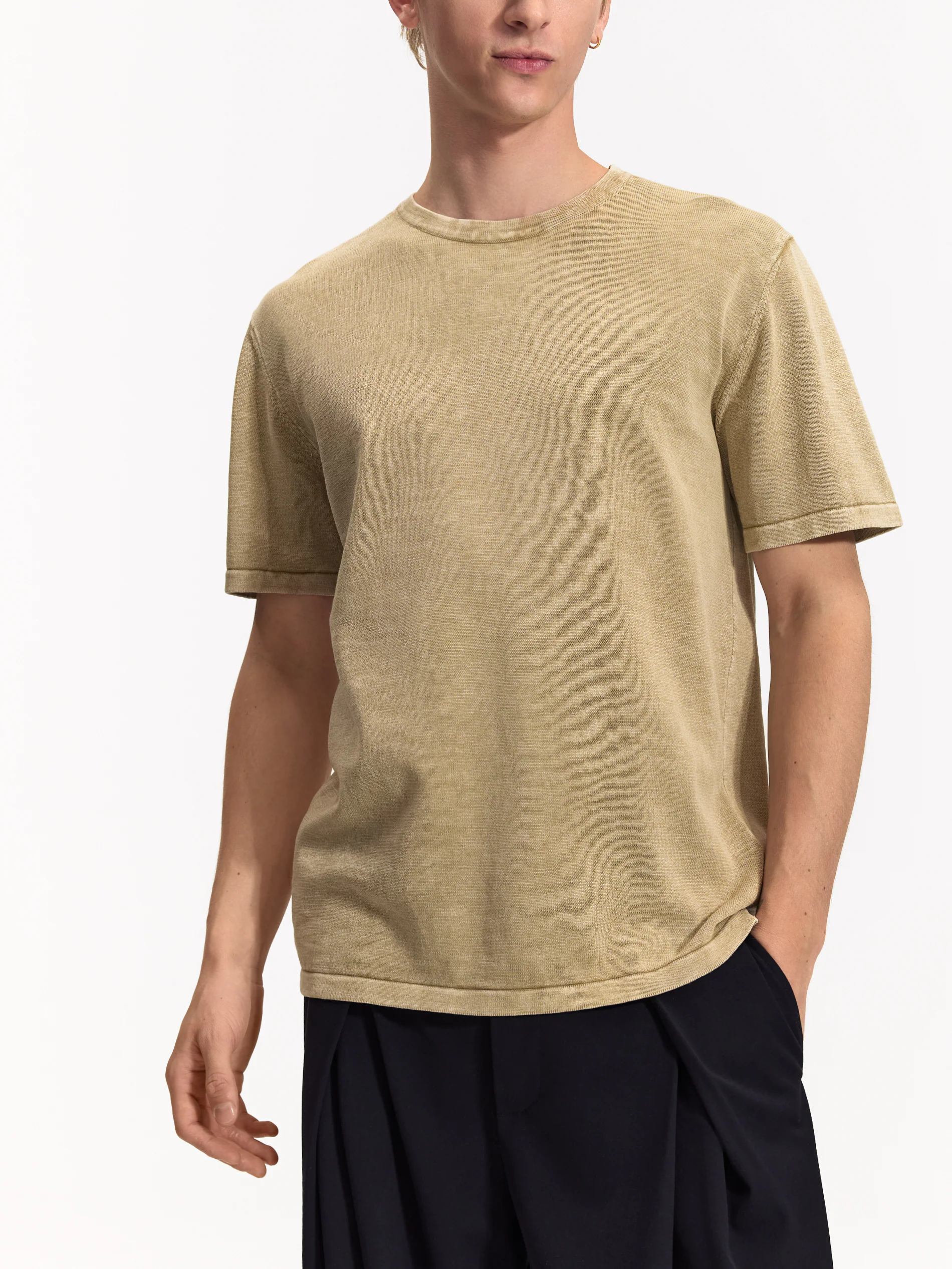 Kurzärmliger Pullover aus Baumwolle