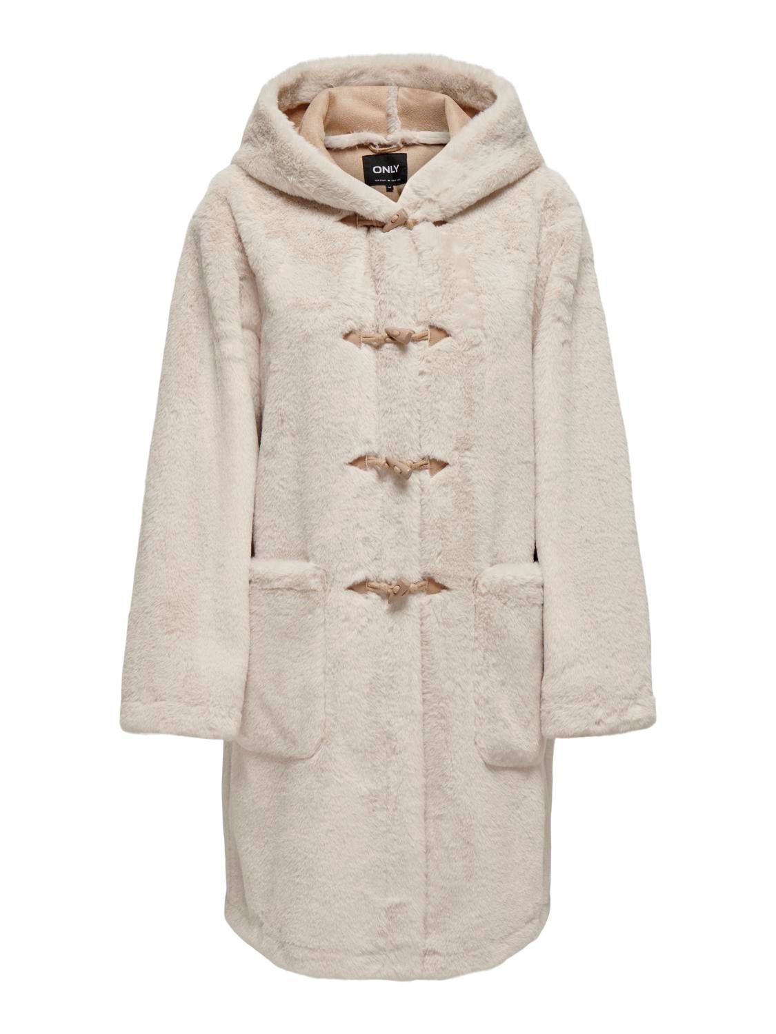 ONLMAJA Kunstfell Jacke Pumice Stone