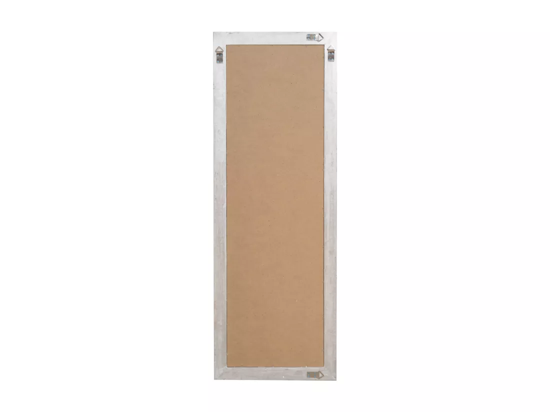 Miroir mural Mystique finition feuille d'argent - Bois - 50x140 cm