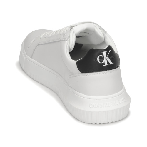 Calvin Klein Jeans - CHUNKY CUPSOLE MONO LTH - Blanc / Noir