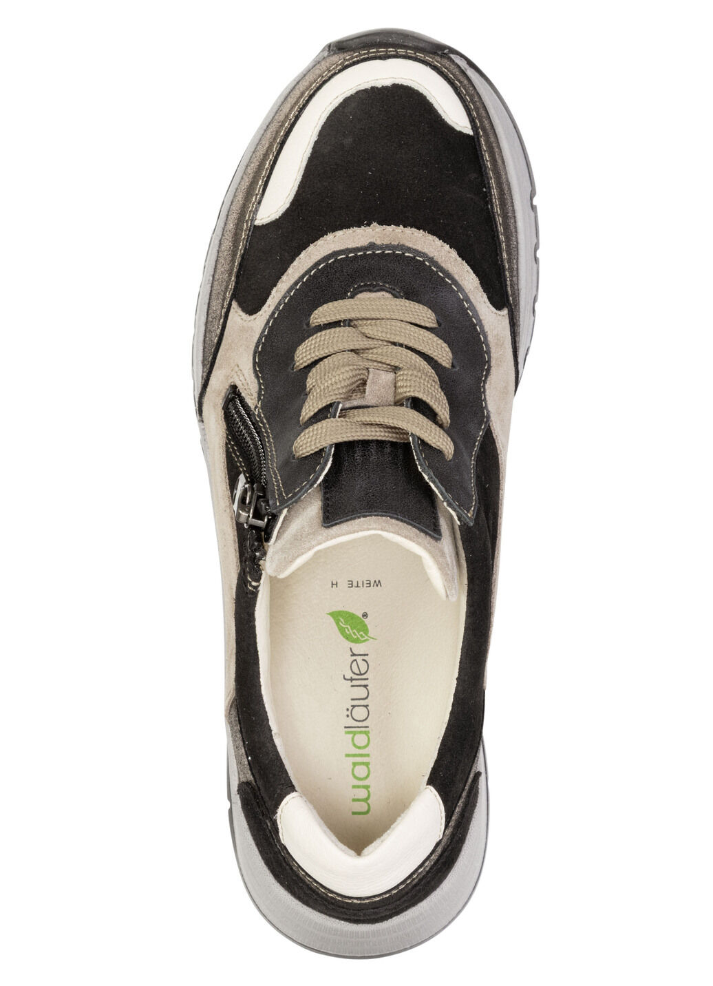 Waldläufer, bequeme Damen-Sneaker, Weite H, mit herausnehmbarem Fussbett