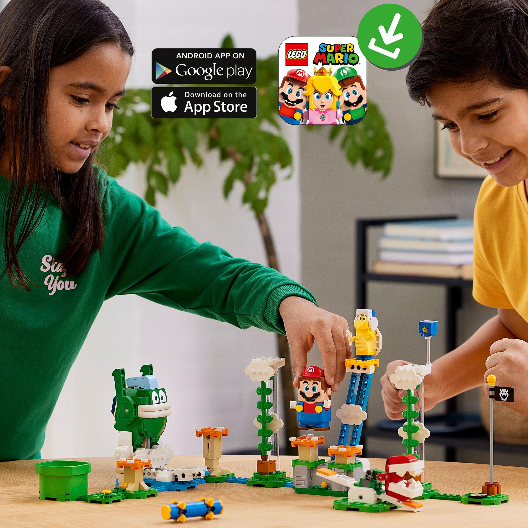 LEGO Konstruktionsspielzeug Super Mario Maxi-Spikes Wolken-Challenge – Erweiterungsset