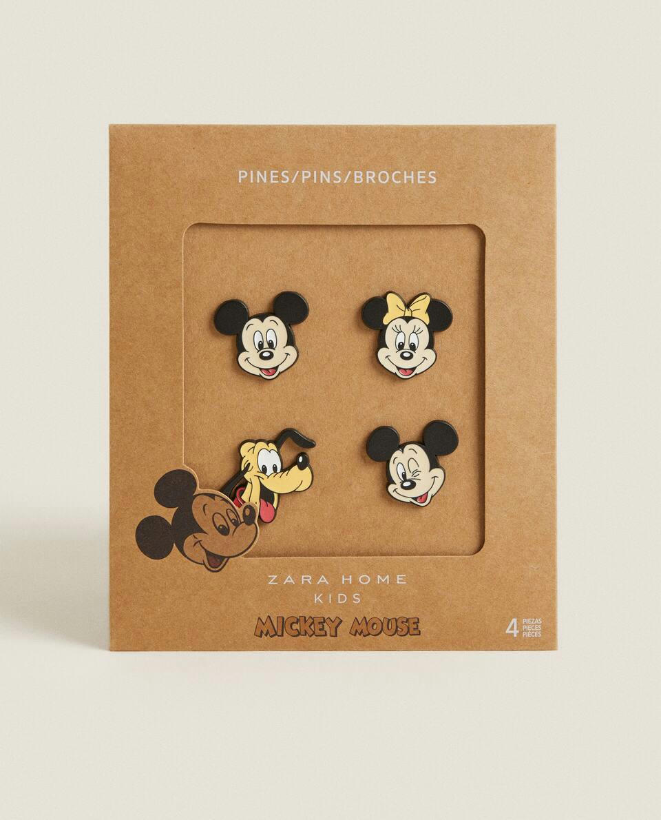 Conjunto de 4 pins do Mickey Mouse da Disney