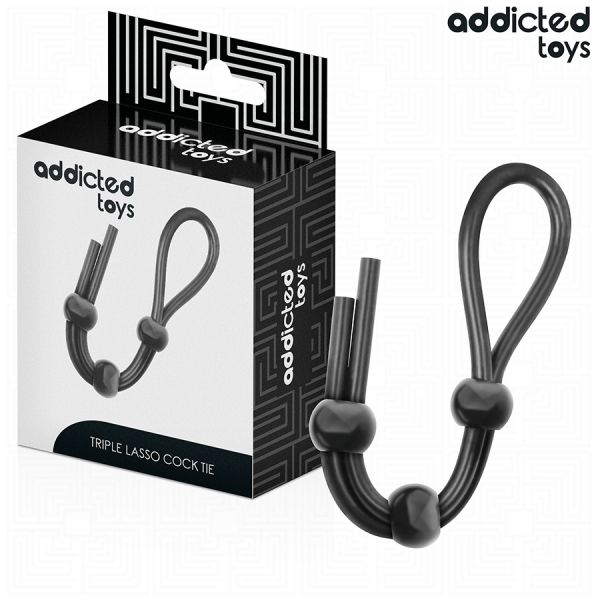 Addicted Toys Corda de Silicone para o Pênis de Triplo Loop