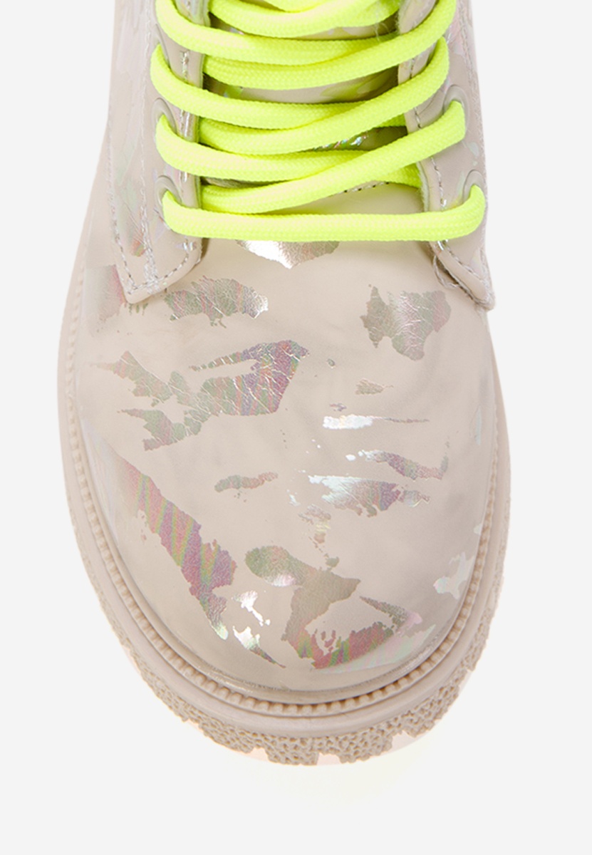 Bottines filles beige Lens