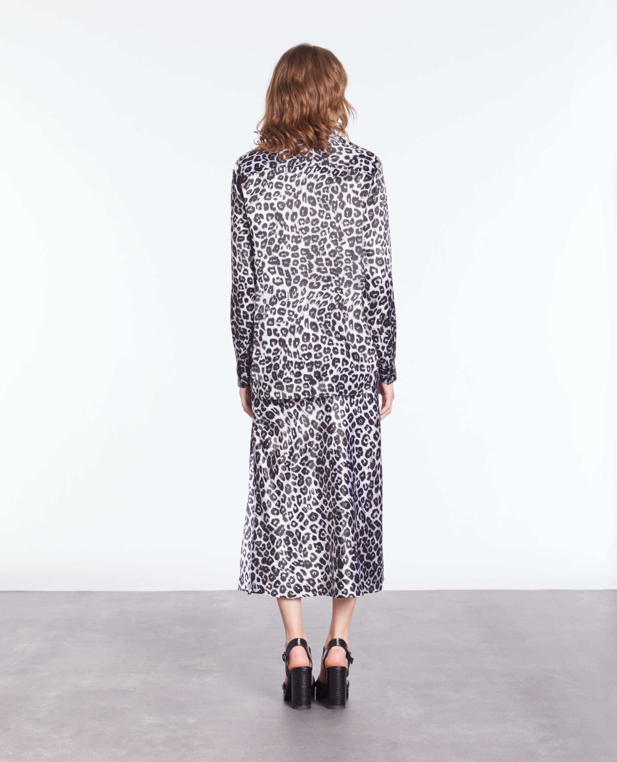 Chemise imprimée en soie