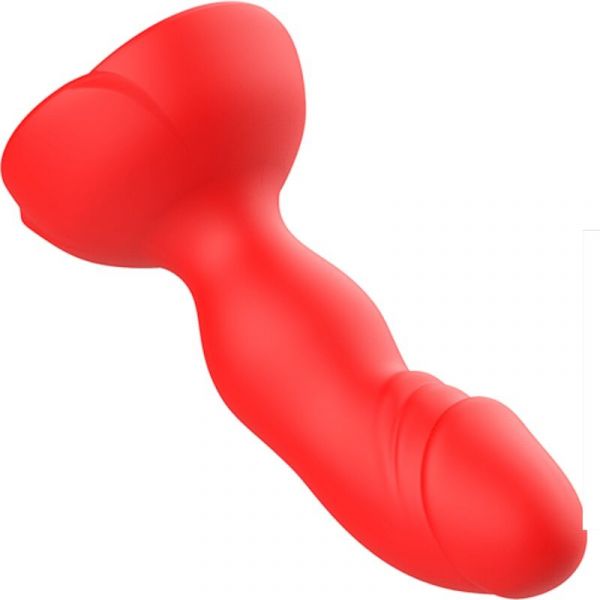 Armony Extreme a Bloom Vibrador Rose e Plug Anal Controle Remoto Vermelho