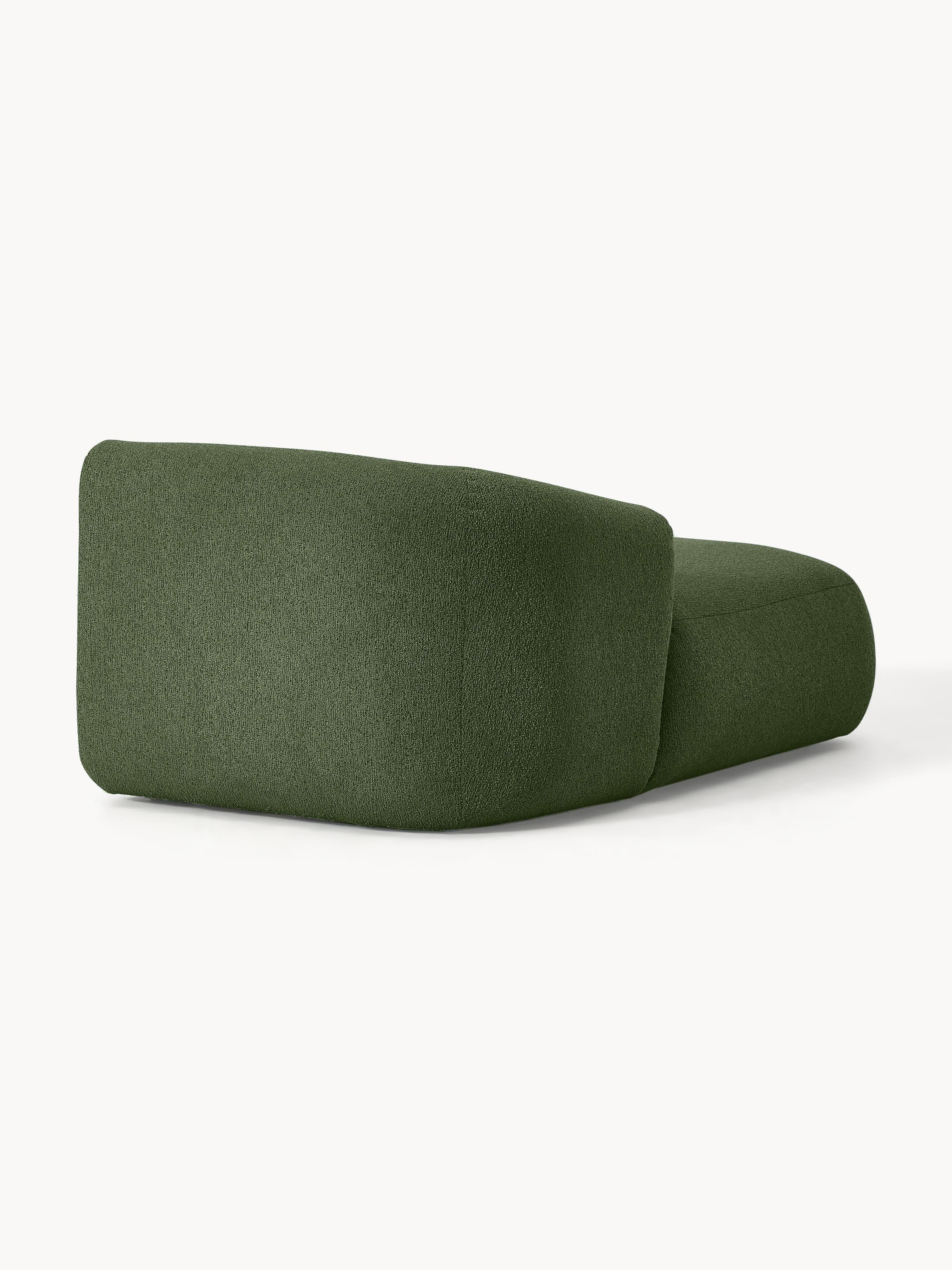 Chaise longue hoekmodule Sofia uit bouclé