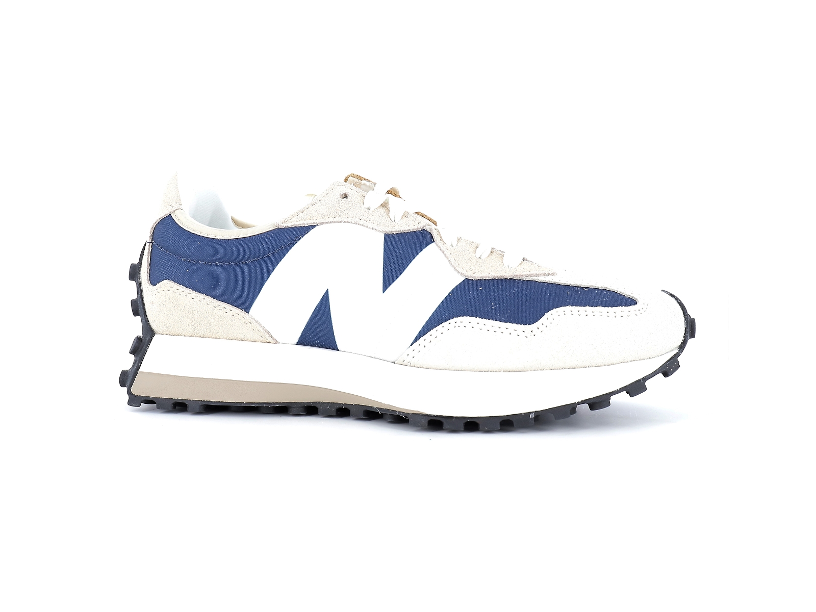 New balance a-MS327 Matières combinées Beige Bleu
