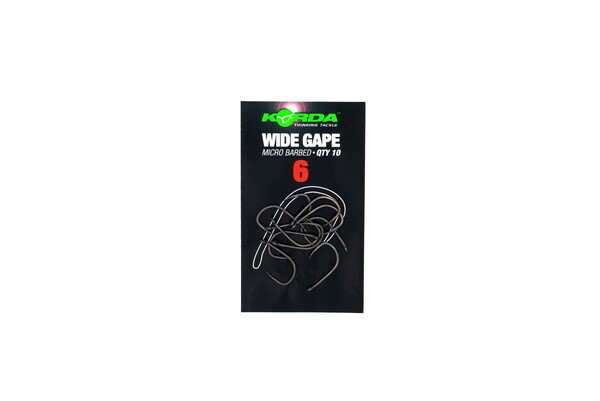Hameçons carpe Wide Gape B Korda sans ardillon (10 pièces)