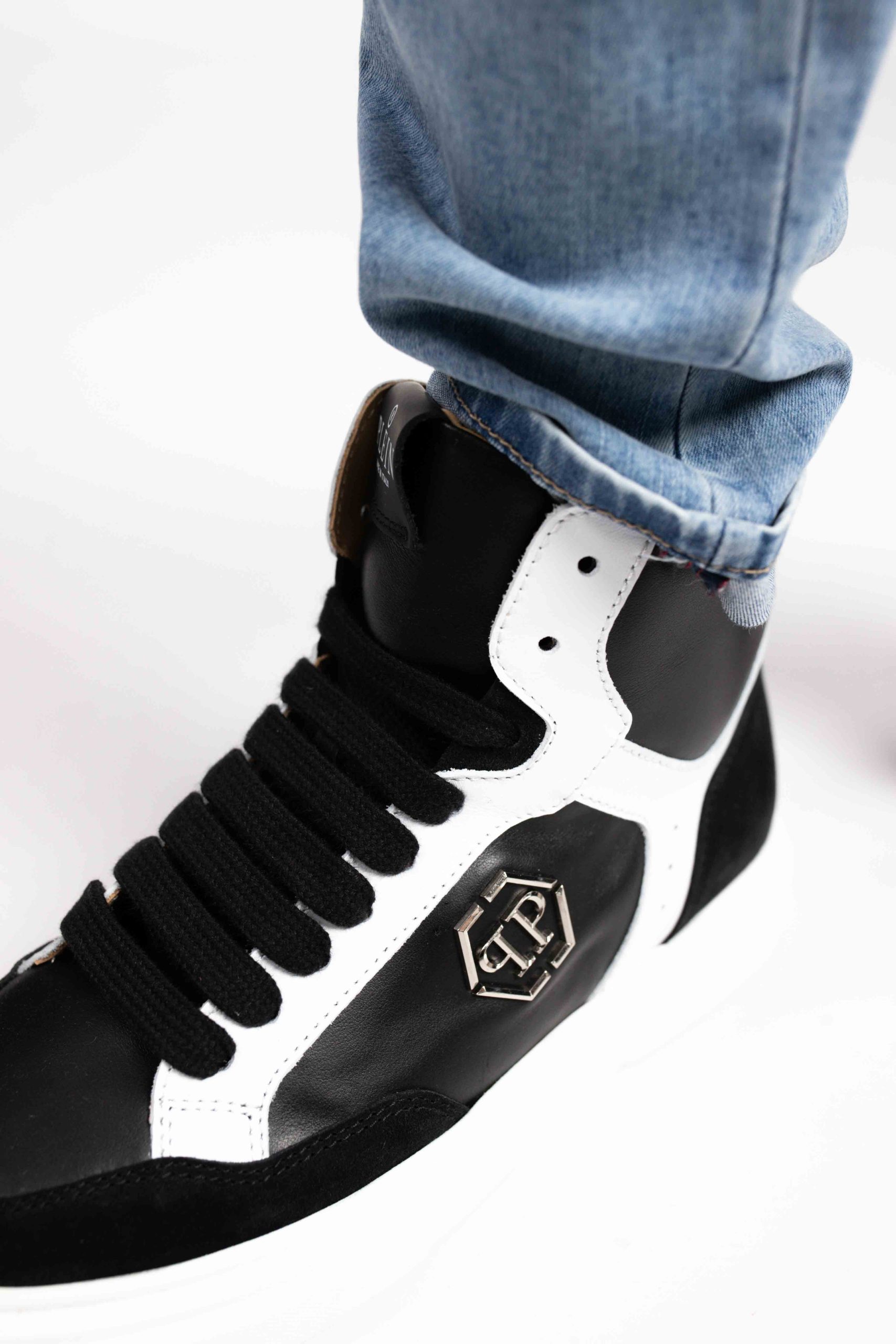 Philipp Plein Sneakers 76450 Dames/Kids Zwart/Wit