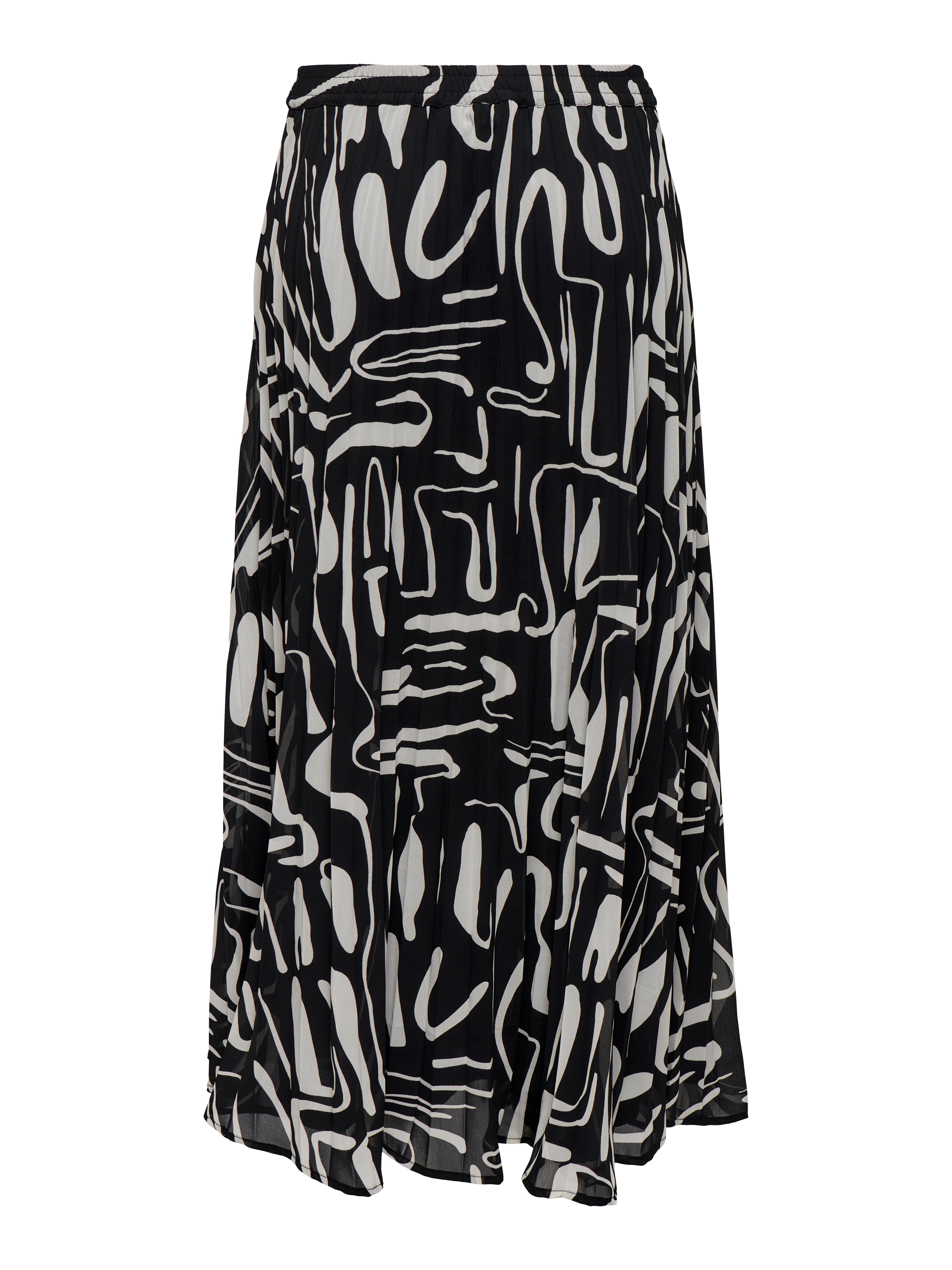 ONLSTAR Plissierter Rock Black