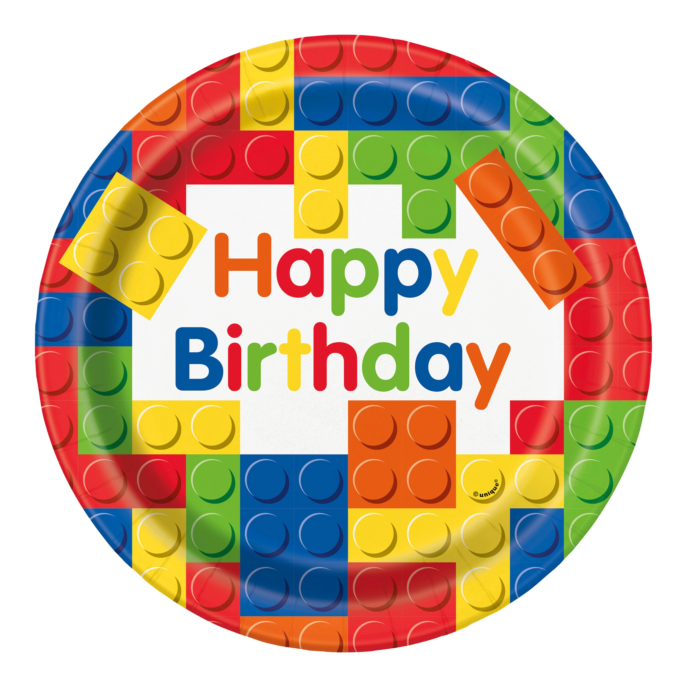 Partystrolche Partyset Bausteine Happy Birthday 32 tlg.