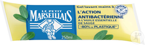 Le Petit Marseillais Gel Lavant Mains À L'Action Antibactérienne Sauge Mandarin Recharge 250ml