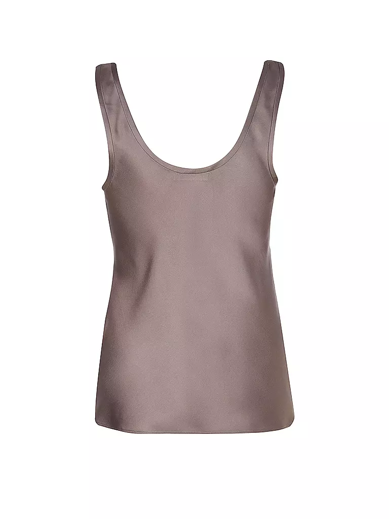 ANINE BING Seidentop LEA braun