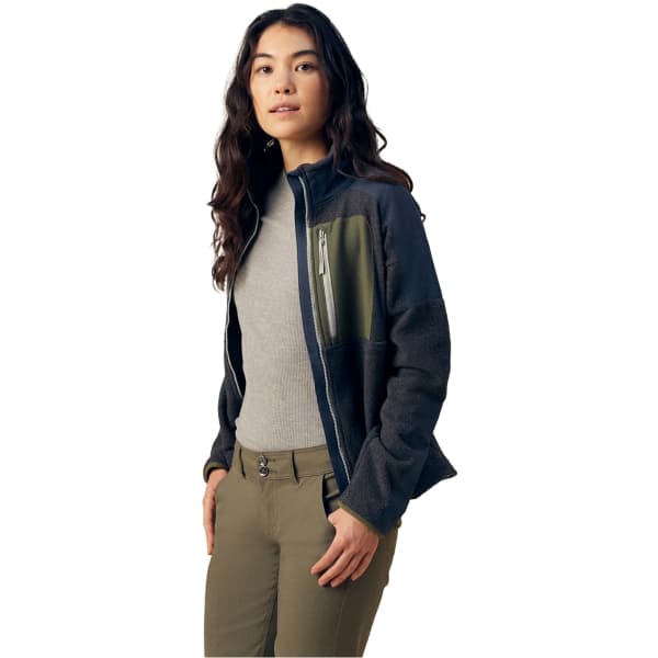 Sweat polaire PRANA PEAK SNAP UP FLEECE W CHARCOAL / STORMY NIGHT