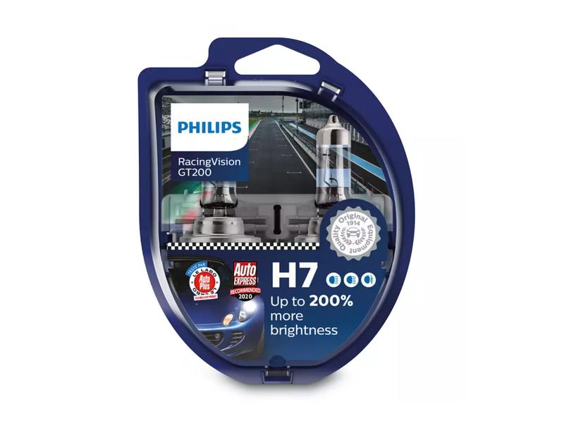 Philips Automotive H7 RacingVision GT200 PKW Scheinwerferlampe (H7) für PKW