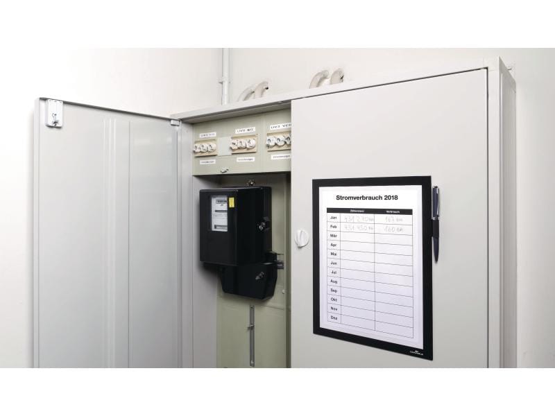 DURABLE Präsentationsrahmen Duraframe Magnetic Note A4 Schw Rahmen für Informationen