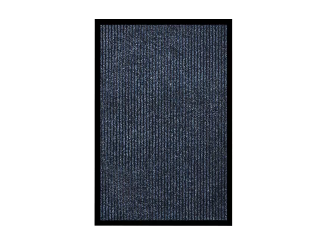 Paillasson rayé Bleu 80x120 cm