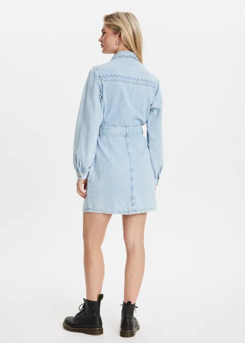 Korte denim jurk blauw (BLW.USL)