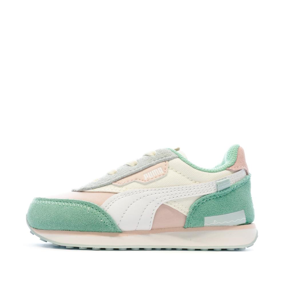 Puma Baskets Verte/Rose Fille Puma Future Rider Animal Crossing