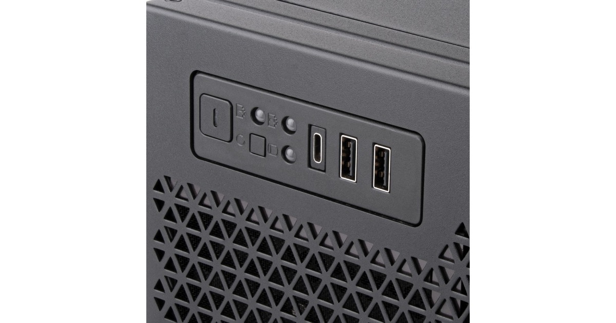 SilverStoneRM52 server behuizing  (Zwart | 2x USB-A | 1x USB-C)