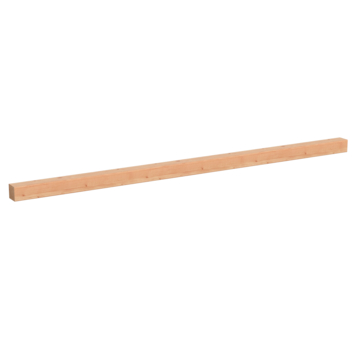 Tuinpaal vierkant Douglas hout geschaafd 8,5 x 8,5 x 240 cm