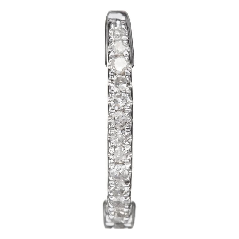 Boucles d'oreilles Or Blanc et Diamant