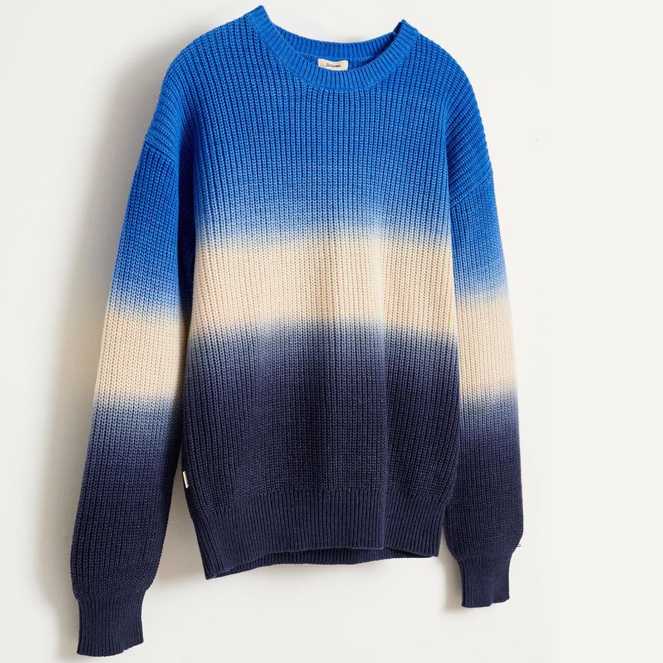 Bellerose Pull Gelbo en Maille de Coton mélangé tie and dye bleu