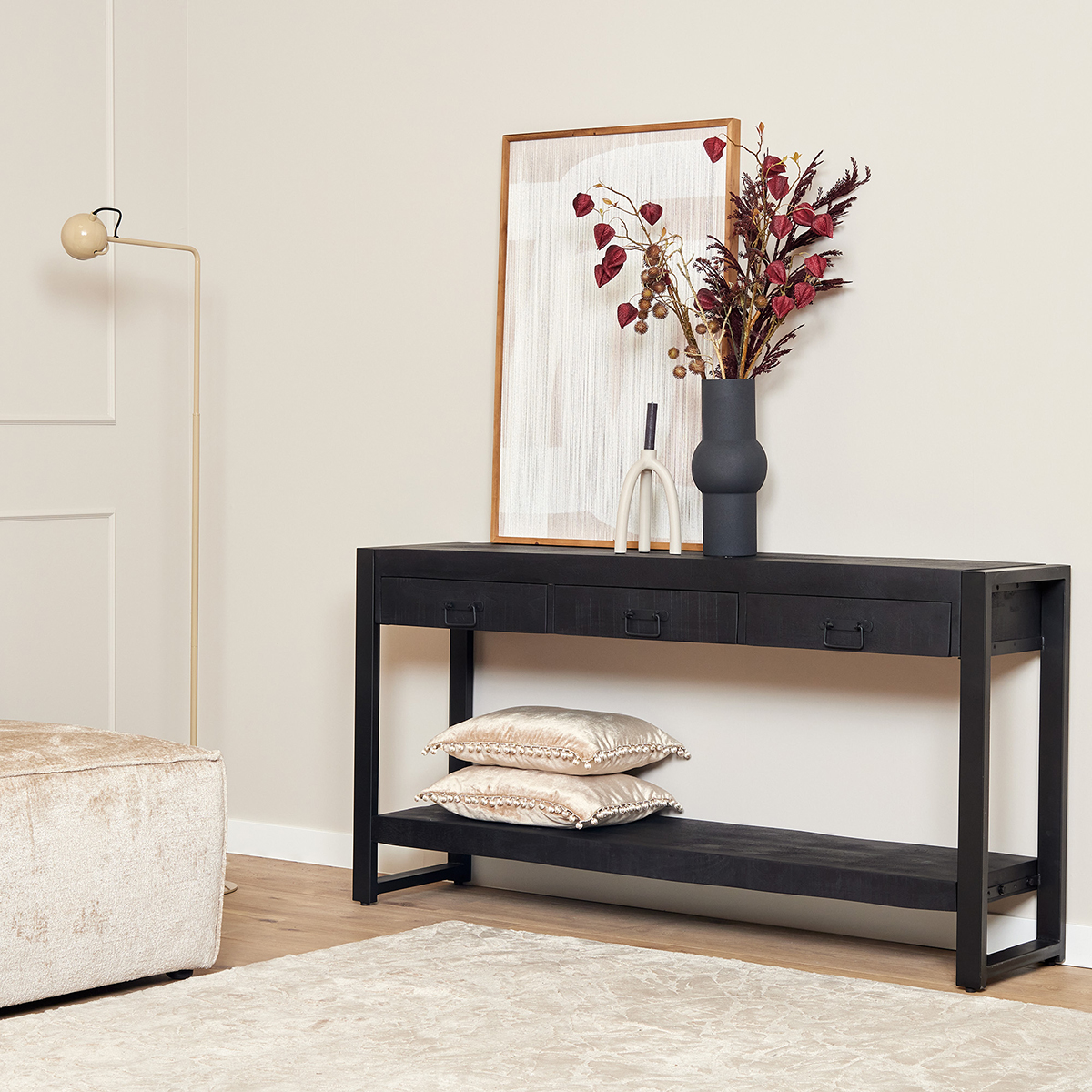Sidetable Eems zwart 120