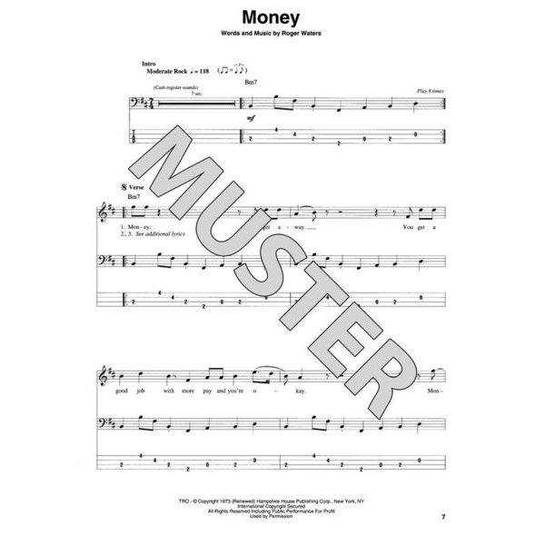 Hal Leonard Bass Play-Along Pink Floyd