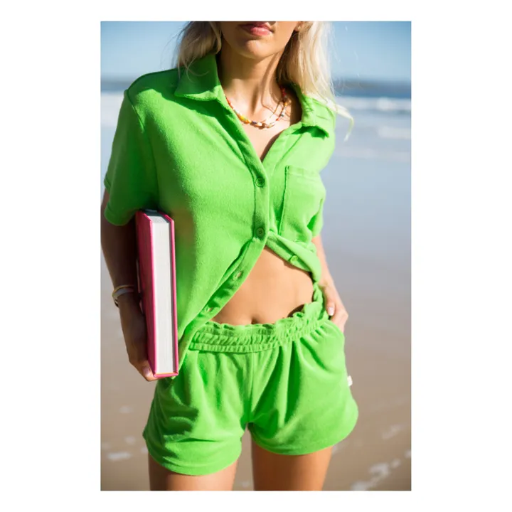 Araminta James Ensemble Chemise Terry | Vert pâle