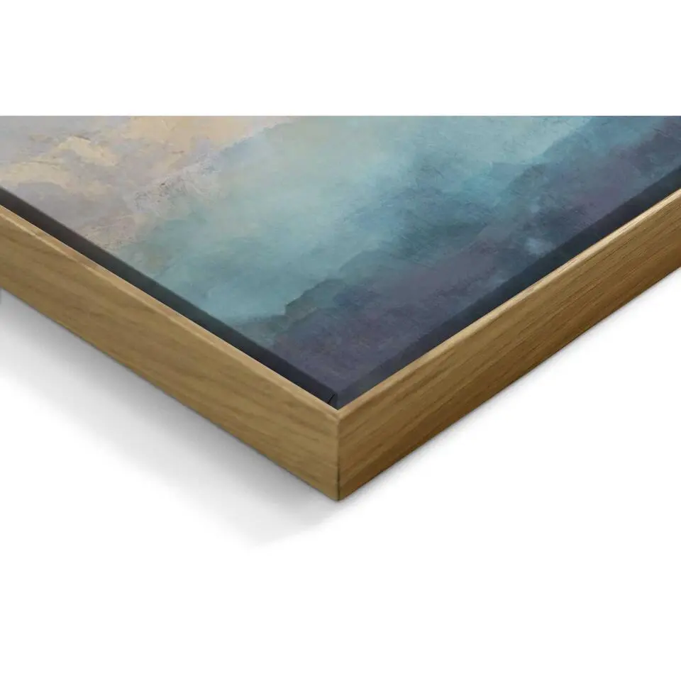Schilderij Abstracte kunst - 70x118cm - Blauw